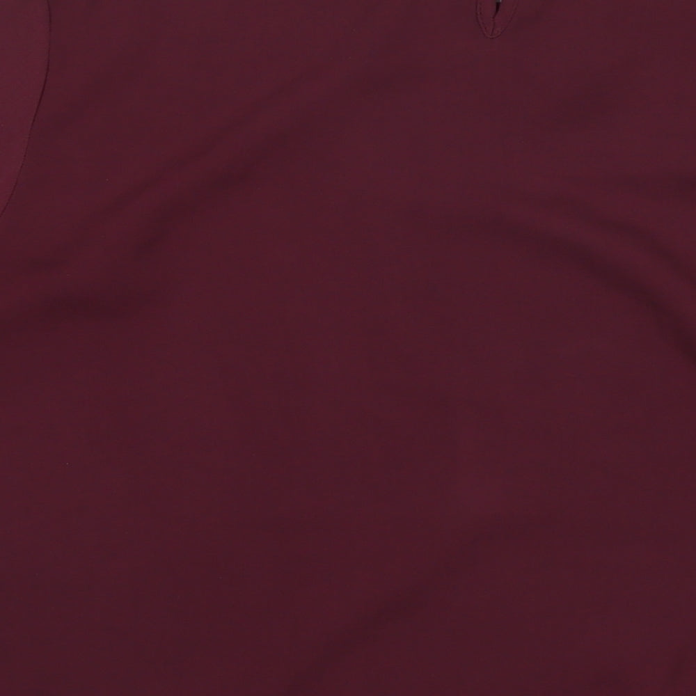 Womens UK Size 14 New Look Red Basic Blouse