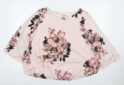 Womens UK Size 18 Phase Eight Pink Basic Blouse