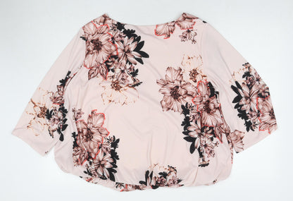 Womens UK Size 18 Phase Eight Pink Basic Blouse