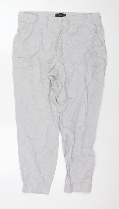 Womens UK Size 10 NEXT Regular Fit  Grey Trousers
