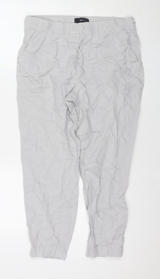 Womens UK Size 10 NEXT Regular Fit  Grey Trousers