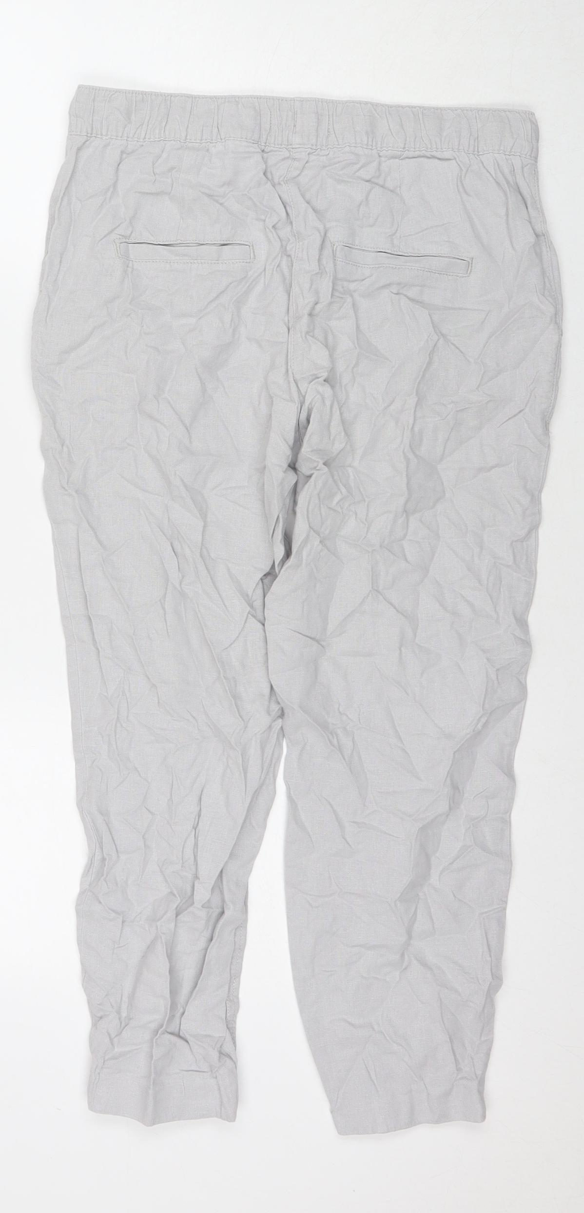 Womens UK Size 10 NEXT Regular Fit  Grey Trousers