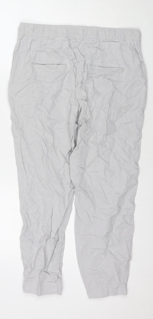 Womens UK Size 10 NEXT Regular Fit  Grey Trousers