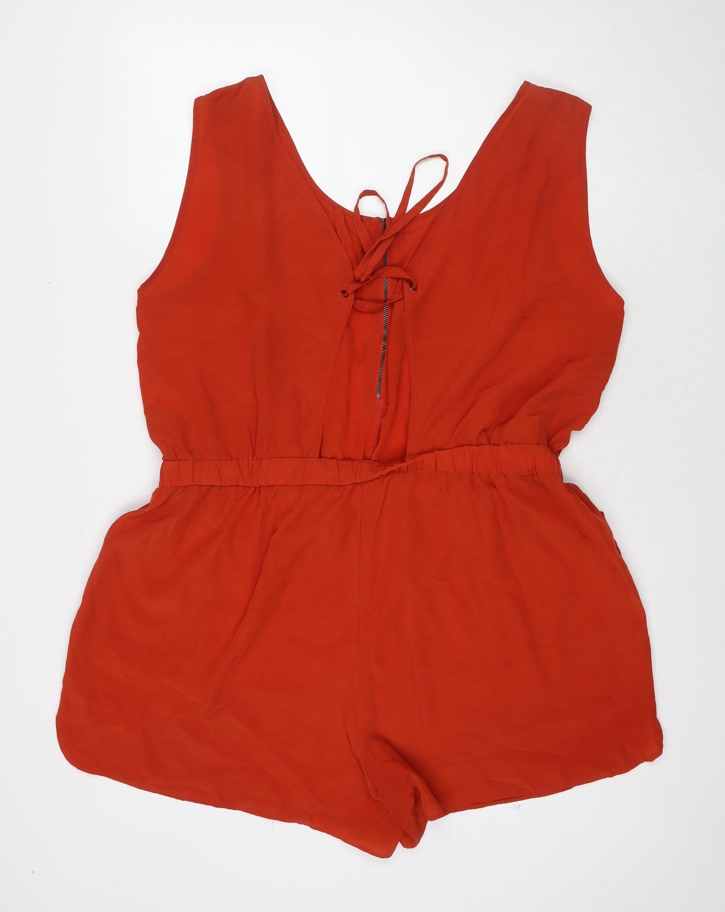 South Womens Red Polyester Romper One-Piece Size 22 L3 in Zip