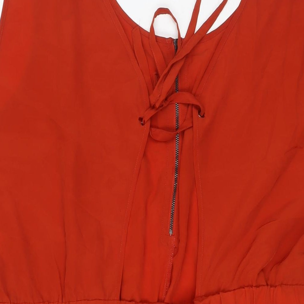 South Womens Red Polyester Romper One-Piece Size 22 L3 in Zip