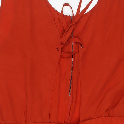 South Womens Red Polyester Romper One-Piece Size 22 L3 in Zip