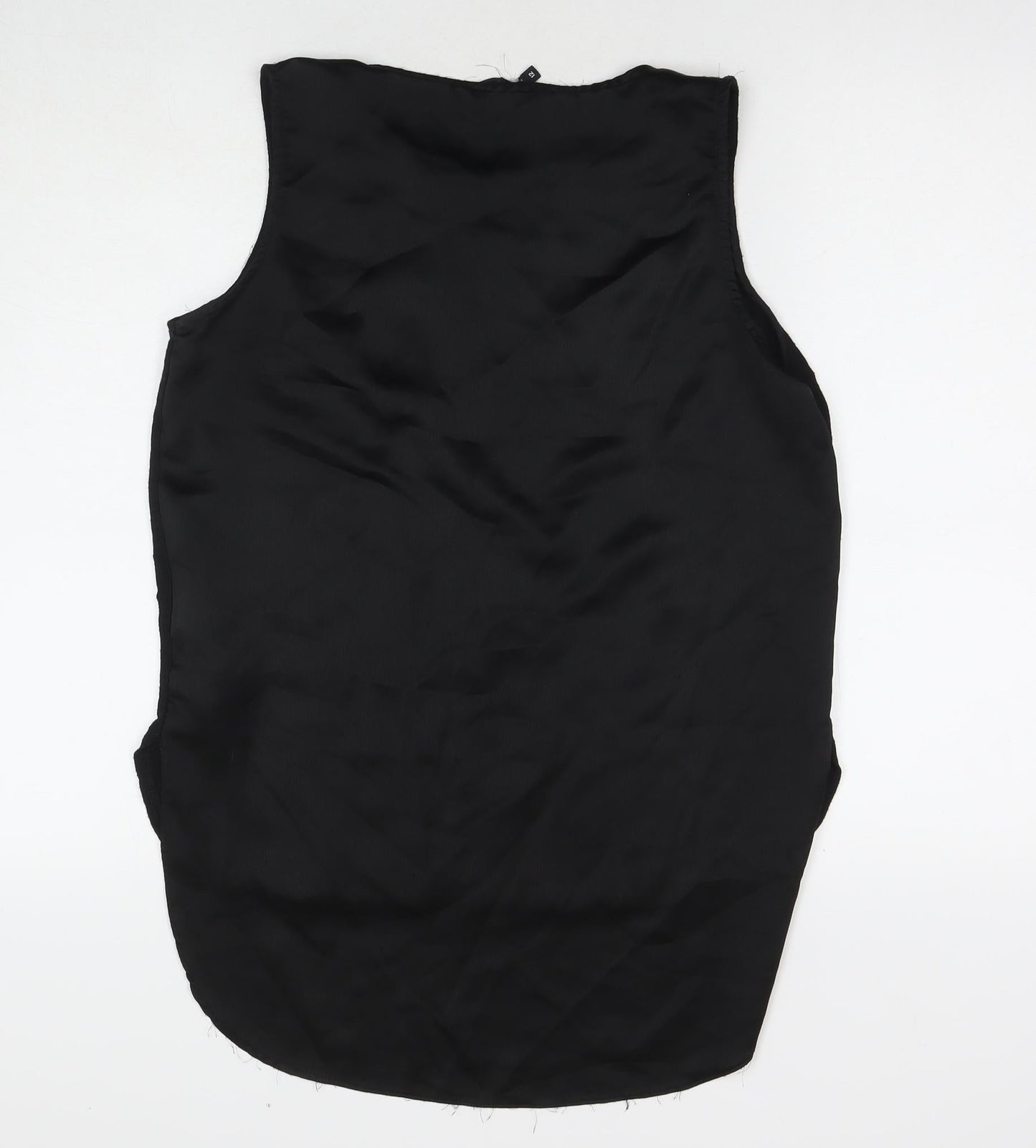 Womens UK Size 12 New Look Black Basic Tank