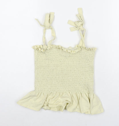 Womens UK Size S Brave Soul Yellow Basic Blouse