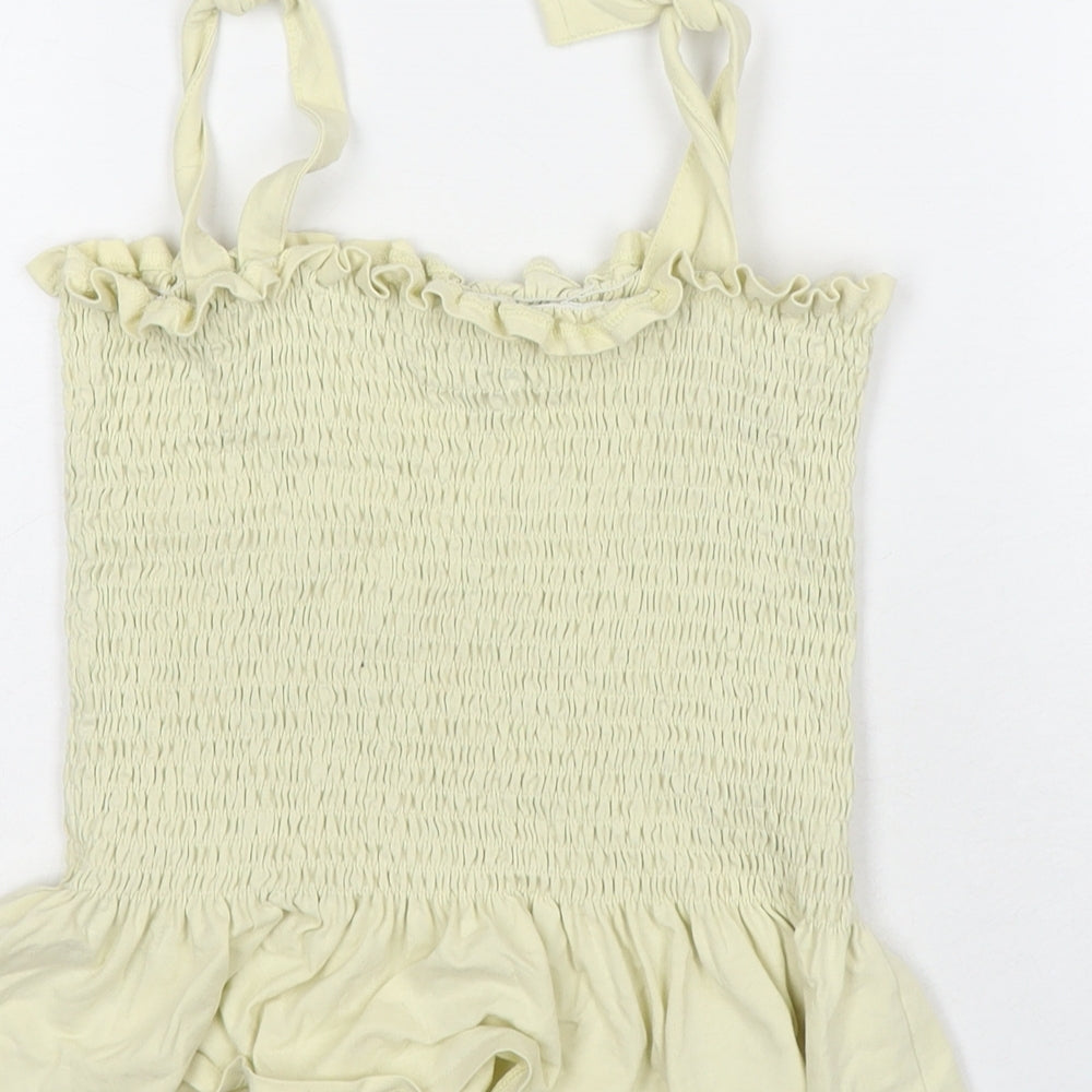 Womens UK Size S Brave Soul Yellow Basic Blouse