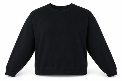 PRETTYLITTLETHING Womens Black Cotton Pullover Sweatshirt Size M
