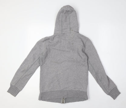 Gap Womens Grey Cotton Full Zip Hoodie Size XS Zip