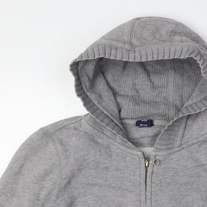 Gap Womens Grey Cotton Full Zip Hoodie Size XS Zip