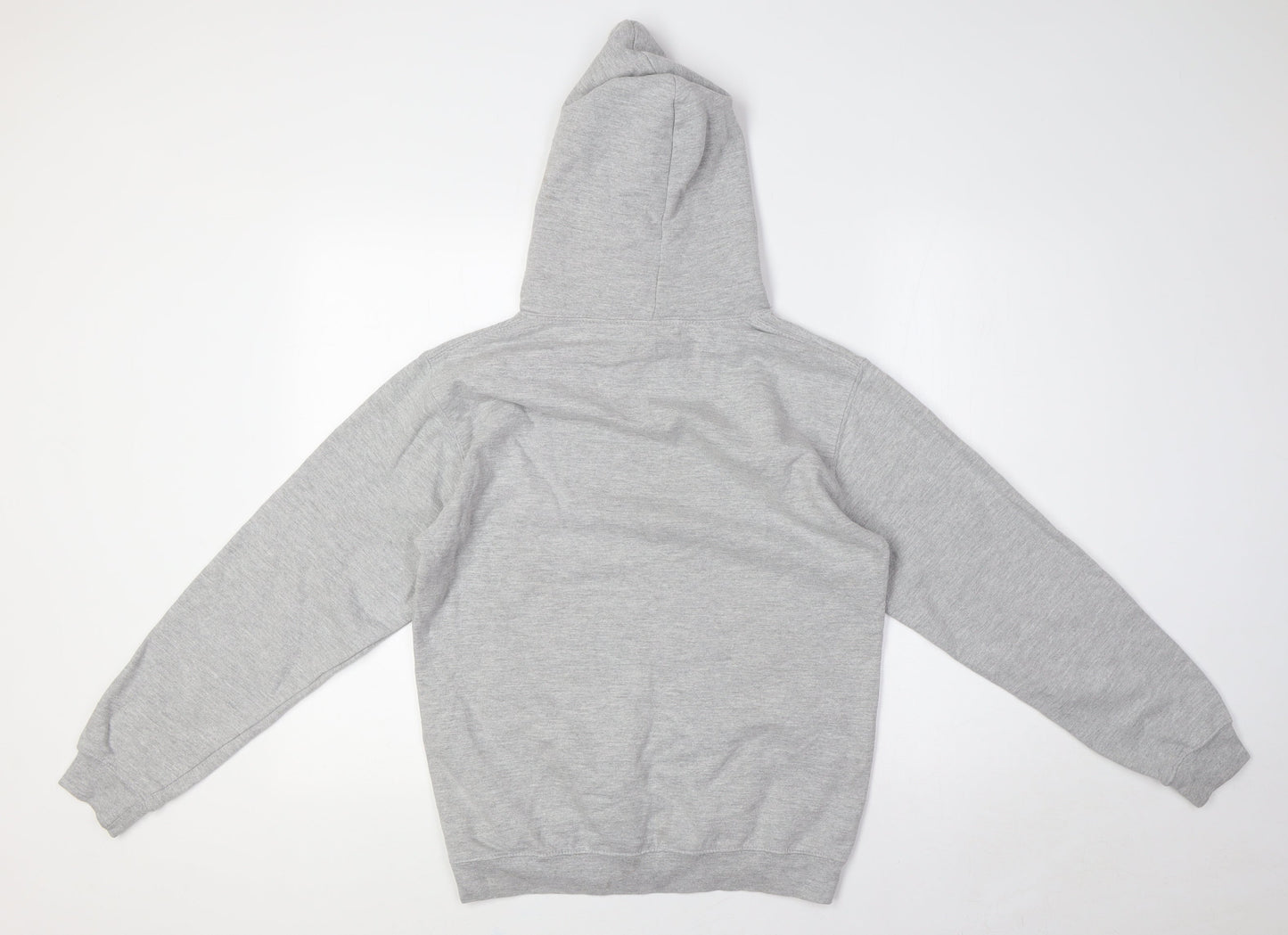 Just Hoods Womens Grey Cotton Pullover Hoodie Size S - Mr Bowie