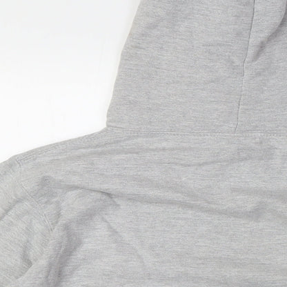 Just Hoods Womens Grey Cotton Pullover Hoodie Size S - Mr Bowie