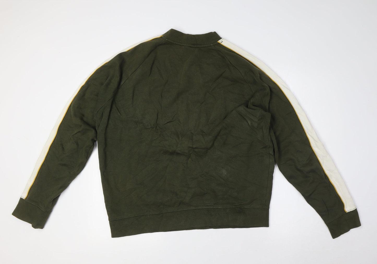 Topshop Mens Green Cotton Pullover Sweatshirt Size L