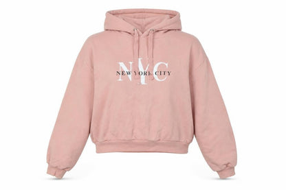 Womens UK Size M Divided Pink Pullover Hoodie