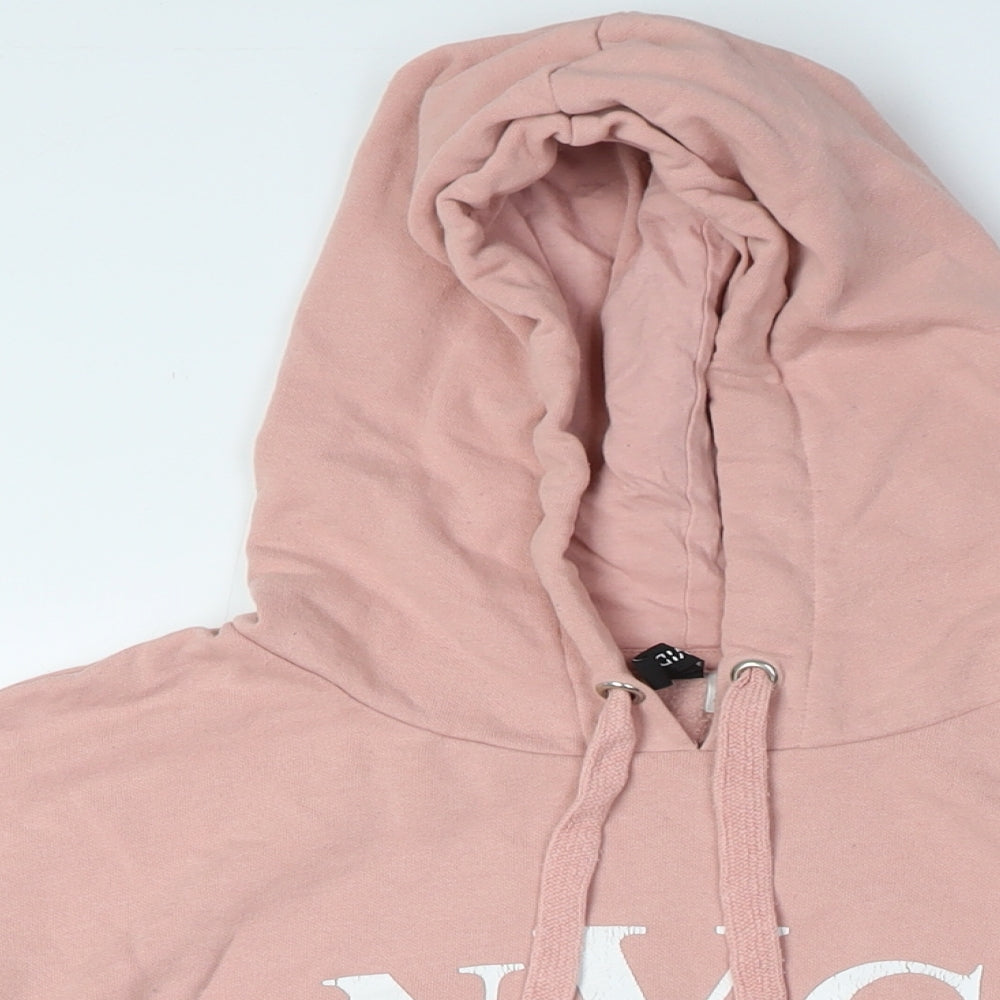 Divided Womens Pink Cotton Pullover Hoodie Size M - NYC