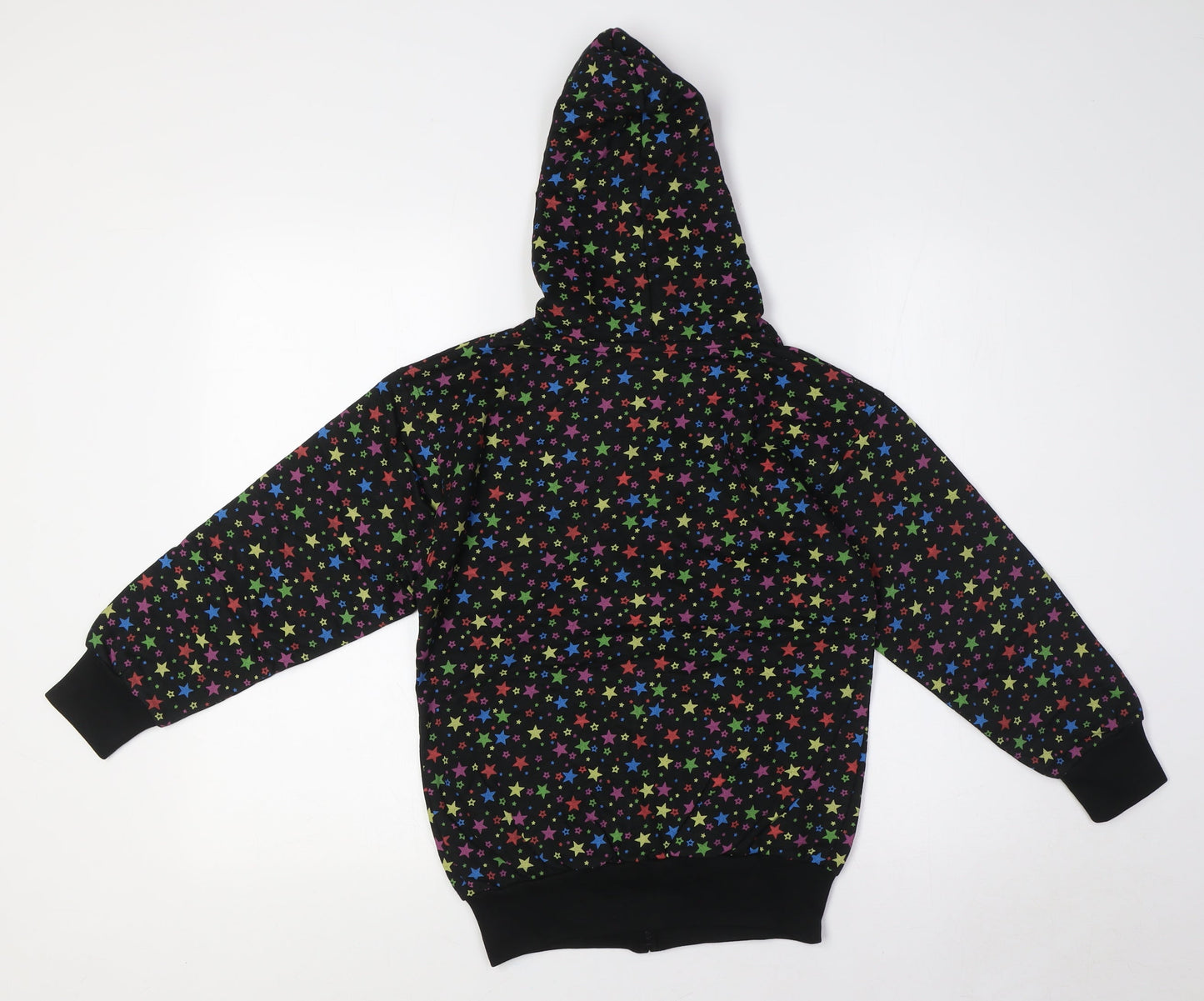 Bubble Girls Multicoloured Cotton Full Zip Hoodie Size 8 Years Zip - Stars