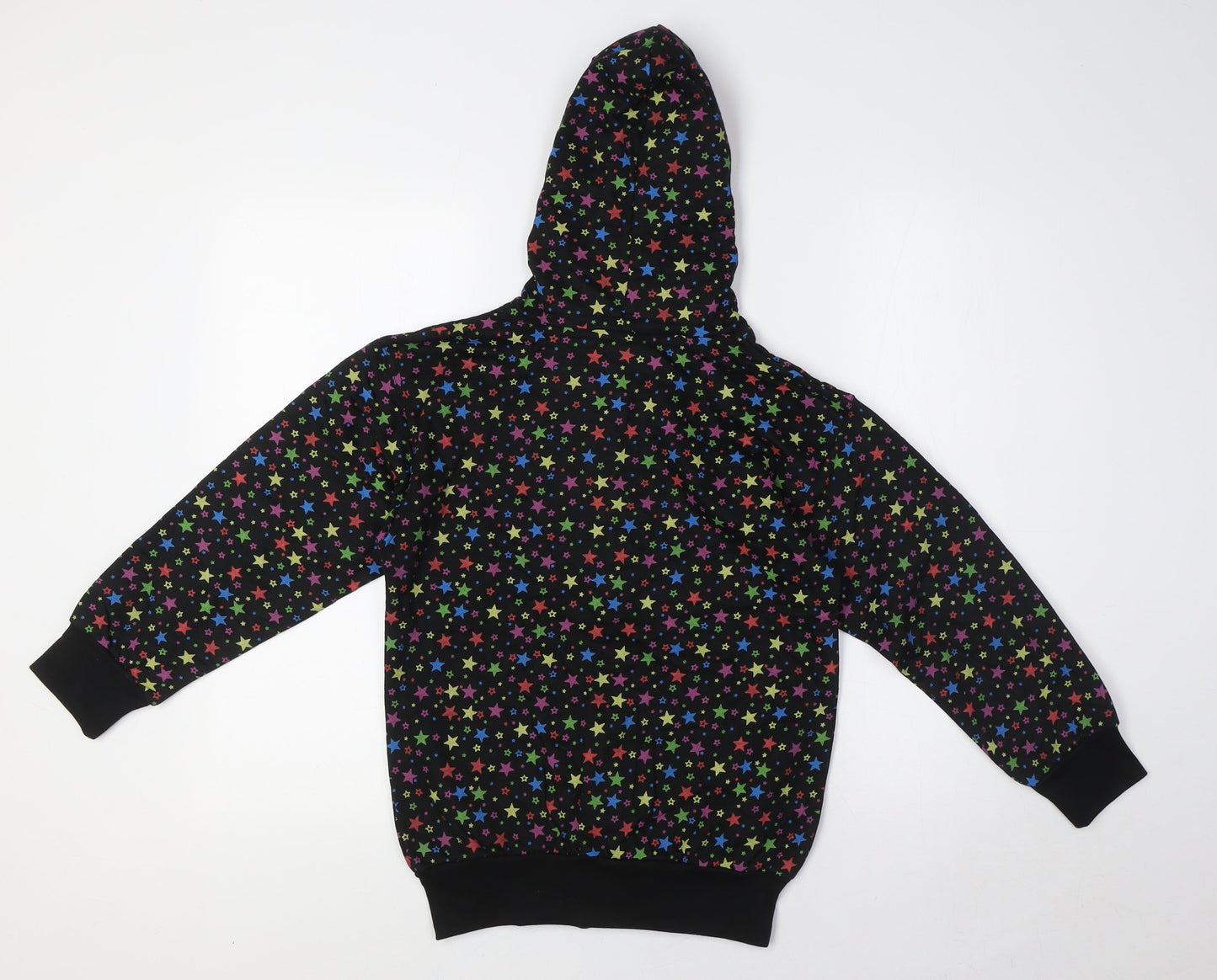 Bubble Girls Multicoloured Cotton Full Zip Hoodie Size 8 Years Zip - Stars
