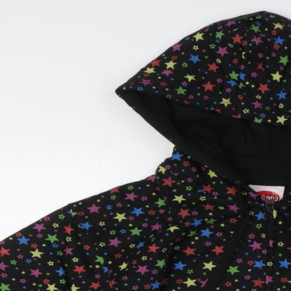 Bubble Girls Multicoloured Cotton Full Zip Hoodie Size 8 Years Zip - Stars