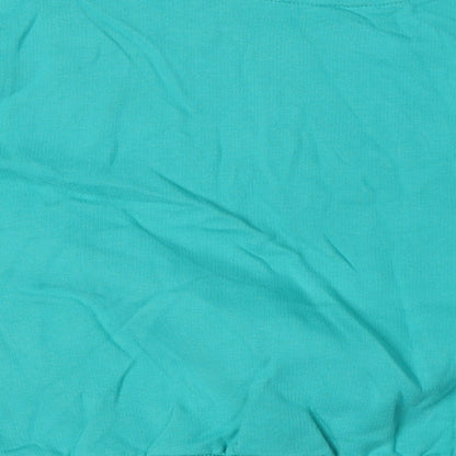 Marks and Spencer Girls Green Cotton Henley Sweatshirt Size 10-11 Years - Miami