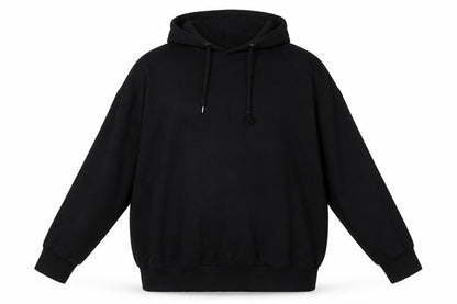 New Look Womens Black Cotton Pullover Hoodie Size 8 - Over Sized
