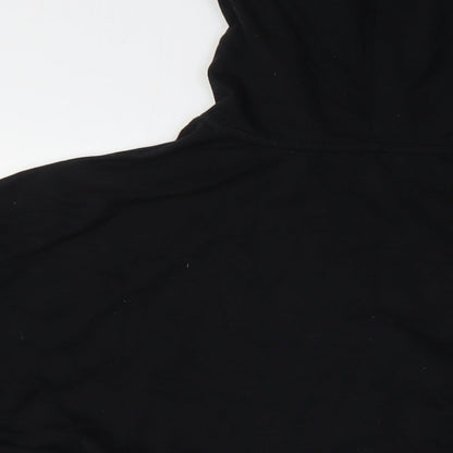 New Look Womens Black Cotton Pullover Hoodie Size 8 - Over Sized