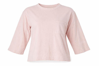 Womens UK Size S Zara Pink Basic T-Shirt