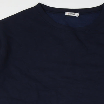 Damart Womens Blue Cotton A-Line Size 22 Crew Neck