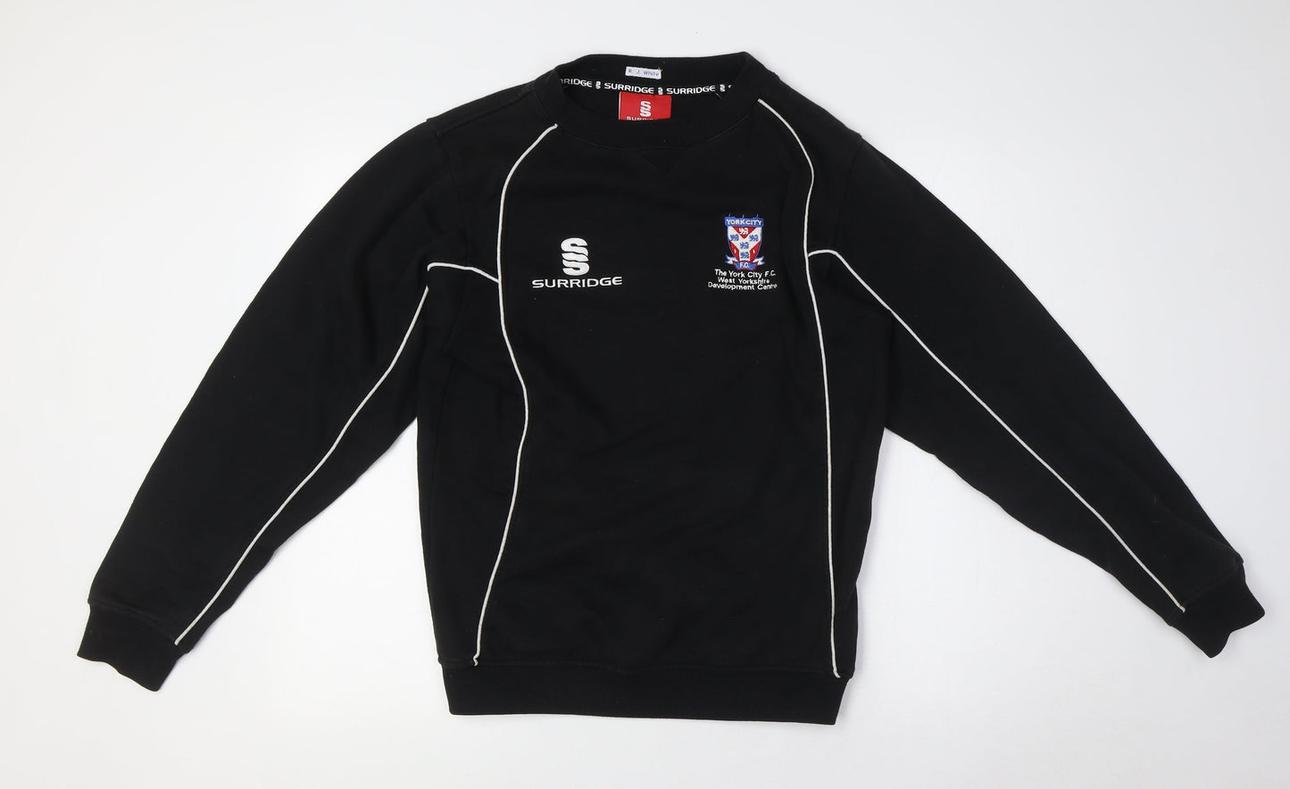 Surridge Mens Black Cotton Pullover Sweatshirt Size S - York City FC
