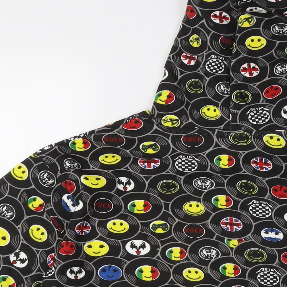 Bubble Boys Multicoloured Cotton Full Zip Hoodie Size 8 Years Zip - Emojis