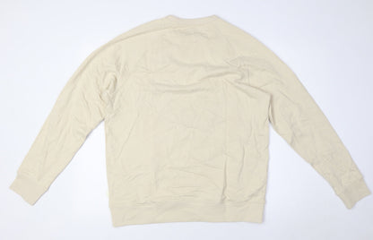 Mens UK Size M Marks and Spencer Beige Pullover Sweatshirt