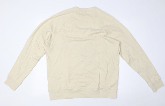 Mens UK Size M Marks and Spencer Beige Pullover Sweatshirt