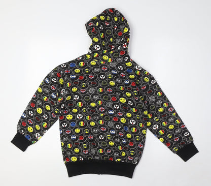 Bubble Boys Multicoloured Cotton Full Zip Hoodie Size 8 Years Zip - Emojis