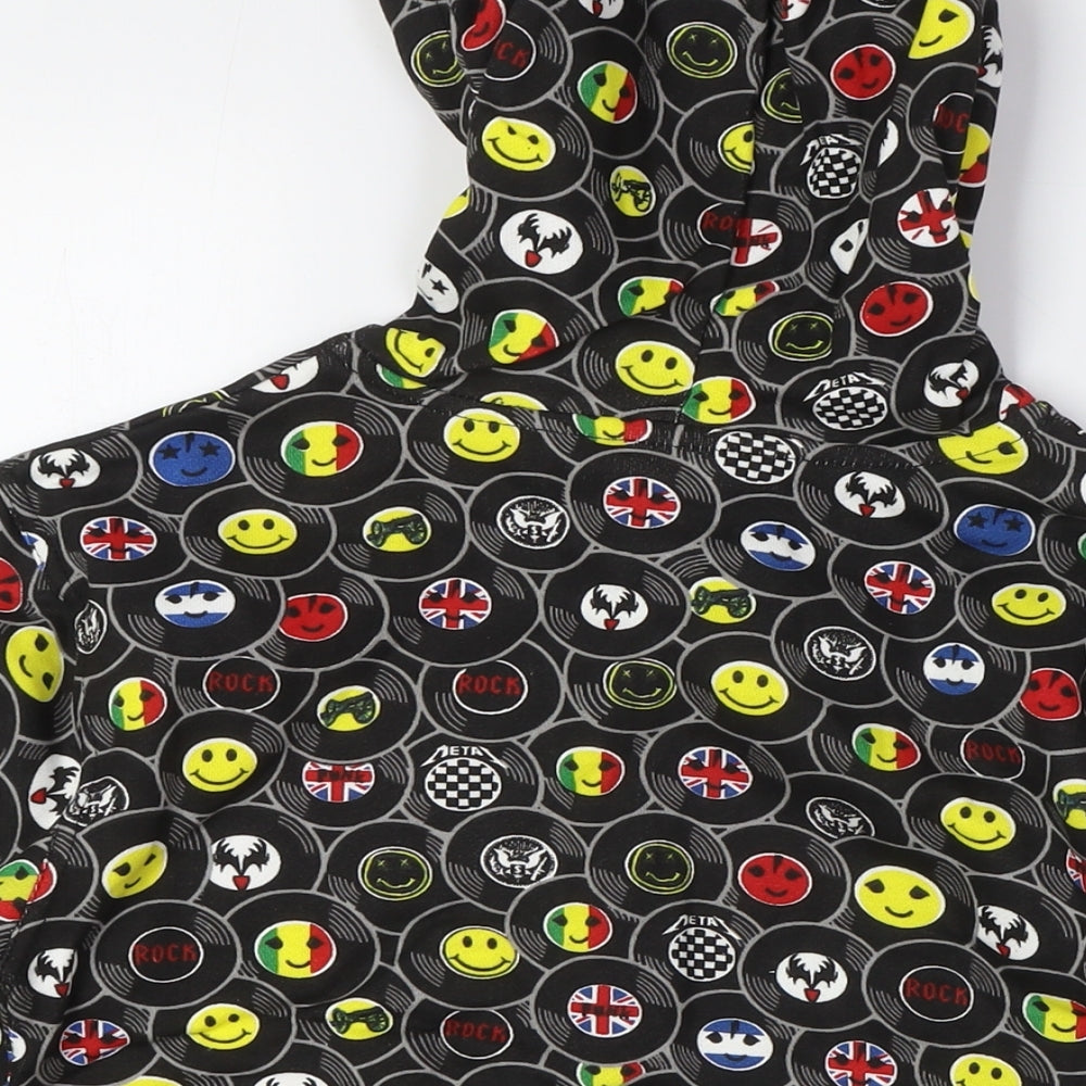 Bubble Boys Multicoloured Cotton Full Zip Hoodie Size 8 Years Zip - Emojis
