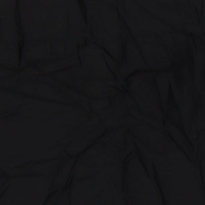 Womens UK Size 12 Per Una Black Basic Button-Up