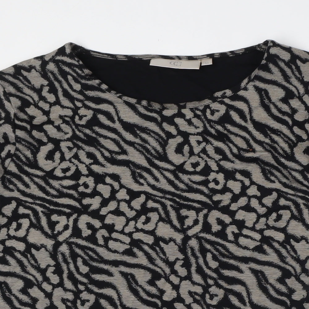 Womens UK Size M Country Casuals Black Basic Button-Up