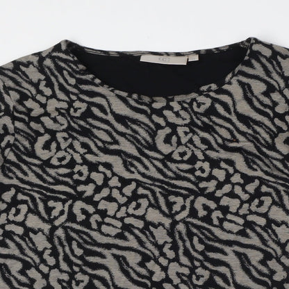 Womens UK Size M Country Casuals Black Basic Button-Up