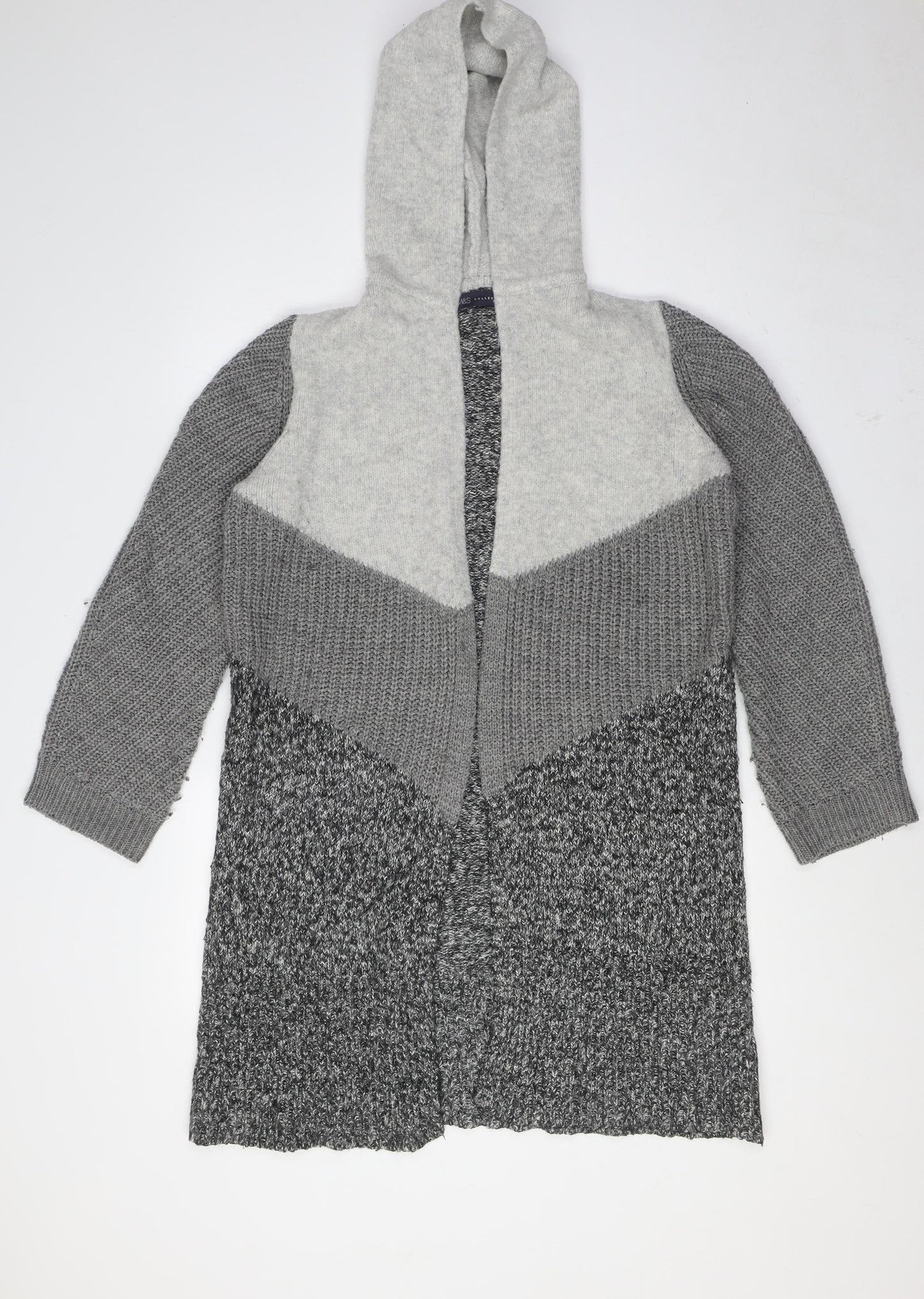 Womens UK Size S Marks and Spencer Grey Cardigan Jumper