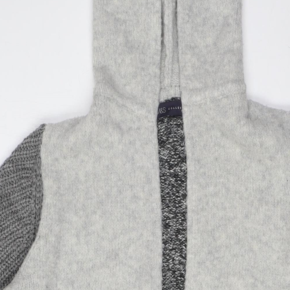 Womens UK Size S Marks and Spencer Grey Cardigan Jumper