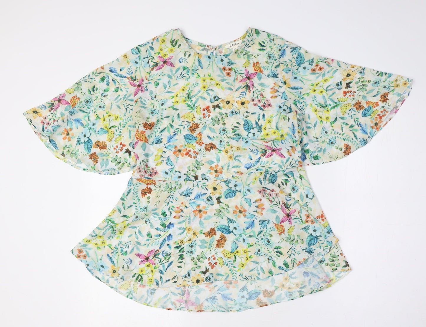 Womens UK Size 8 Koton Multicoloured Basic Button-Up