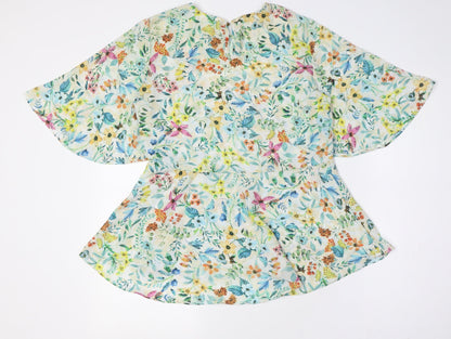 Womens UK Size 8 Koton Multicoloured Basic Button-Up