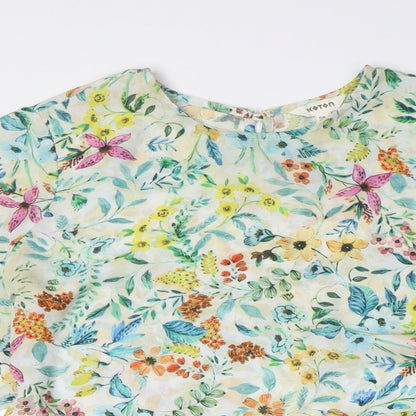 Womens UK Size 8 Koton Multicoloured Basic Button-Up