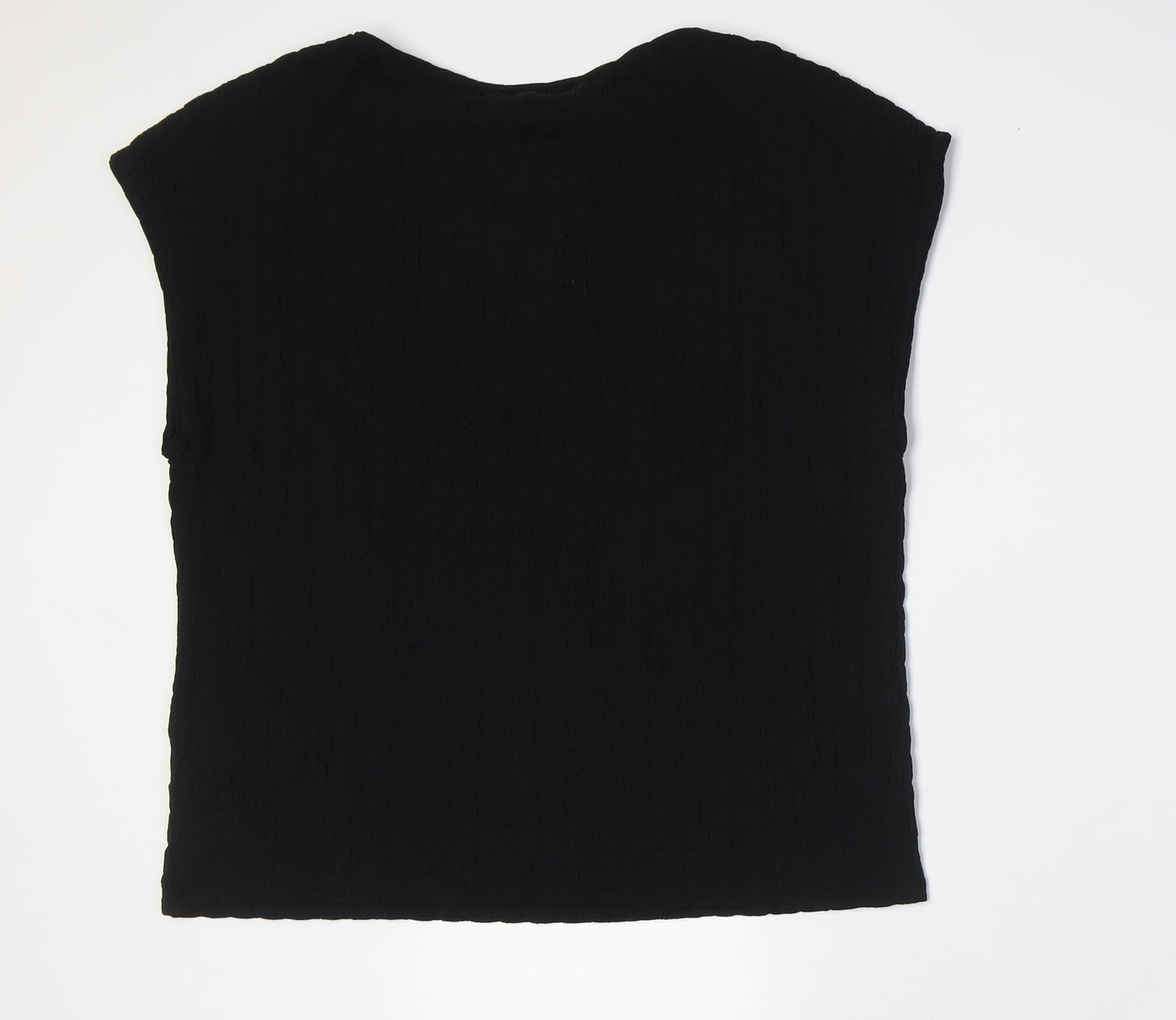 Womens UK Size 20 Marks and Spencer Black Basic Button-Up