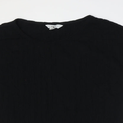 Womens UK Size 20 Marks and Spencer Black Basic Button-Up