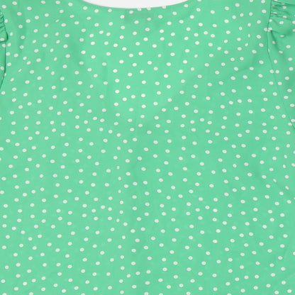 Womens UK Size 14 Marks and Spencer Green Basic Button-Up
