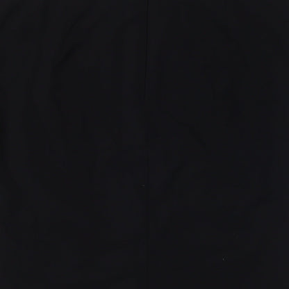 Oasis Womens Black Polyester Straight & Pencil Skirt Size 14 Zip
