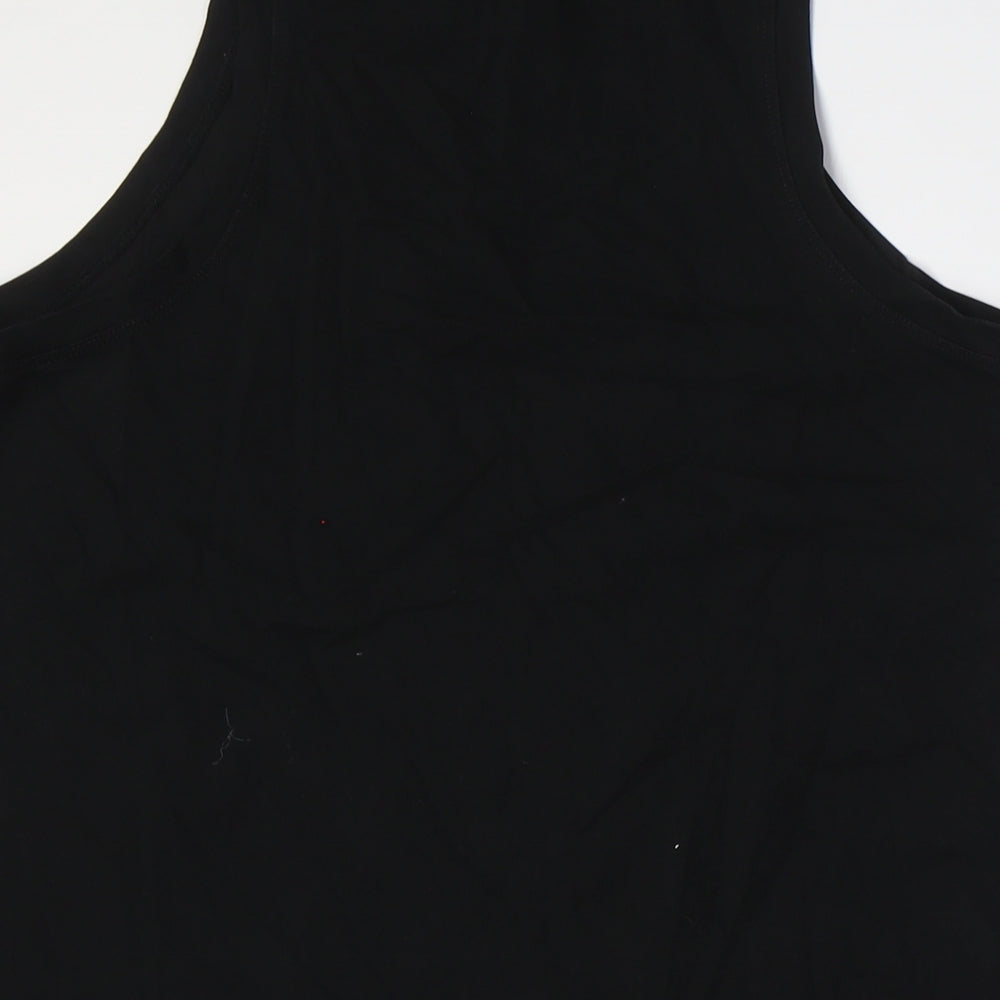 Madewell Womens Black Cotton A-Line Size M Round Neck - Peplum