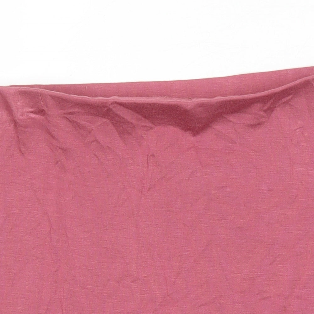 PRETTYLITTLETHING Womens Orange Viscose Mini Skirt Size 10