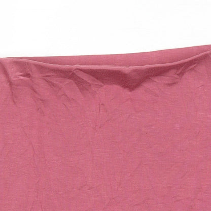 PRETTYLITTLETHING Womens Orange Viscose Mini Skirt Size 10